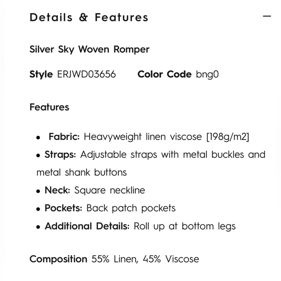 NWT Roxy Silver Sky Woven Romper - Picture 9 of 10